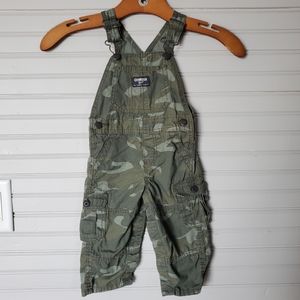 OshkoshBgosh Camo Overalls, sz 12mo
